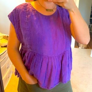 Earthy Woven Cotton Tank